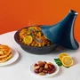 La Fonderie Tajine en fonte TINGHIR Ø 29 cm - Bleu marine