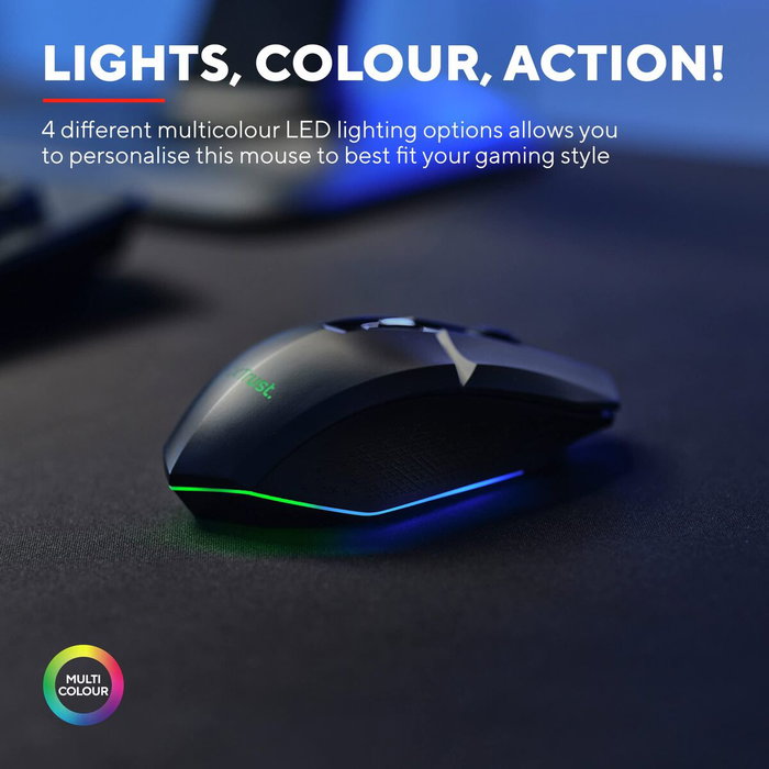 Souris sans-fil Trust GXT 110 Felox 4800 dpi Noir