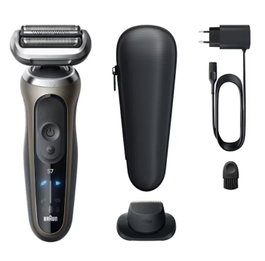 Braun Series 7 72-C1200s Rasoir Électrique Noir, Bronze et Acier Inoxydable