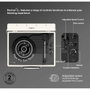 Mixx Audio Revival 55 - Platine vinyle Bluetooth, 3 vitesses, Crème