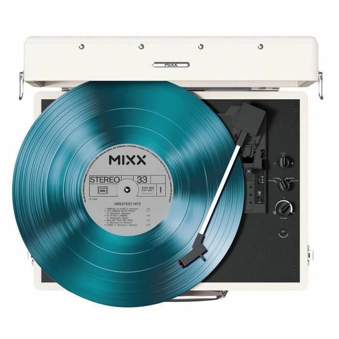 Mixx Audio Revival 55 - Platine vinyle Bluetooth, 3 vitesses, Crème