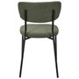 Home Deco Factory Chaise Jules en Velours Verte