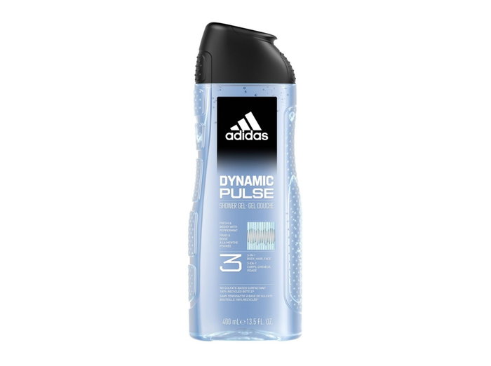 Adidas Dynamic Pulse Gel Douche Rafraîchissant 3-en-1 Corps Visage Cheveux 400 ml Adidas Dynamic Pulse Gel Douche Rafraîchissant 3-en-1 Corps Visage Cheveux 400 ml