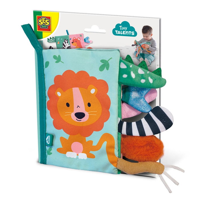 SES Creative Livre en tissu sensoriel avec queues d'animaux SES Creative Livre en tissu sensoriel avec queues d'animaux