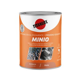 Titan Imprimation synthétique anticorrosive minio orange mate 250 ml