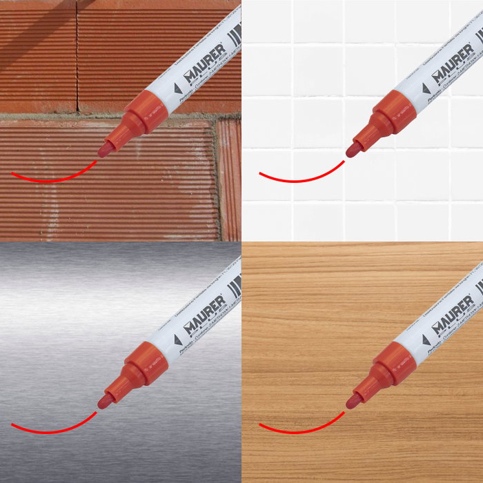 MAURER Marqueur de Peinture Professionnelle Rouge