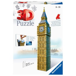 Ravensburger Puzzle 3D Big Ben 12554 - Modèle à Construire pour Adultes avec Technologie Easy Click, 8 ans et plus