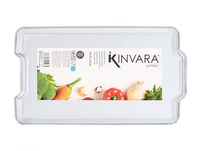 KINVARA Organisateur de réfrigérateur 37x21,5x9cm, lot de 12 KINVARA Organisateur de réfrigérateur 37x21,5x9cm, lot de 12