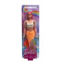 Barbie Poupée Sirène aux Cheveux Fantaisie Rose et Orange