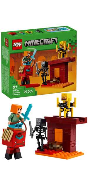 LEGO Minecraft 21266 La bataille de la lave du Nether LEGO Minecraft 21266 La bataille de la lave du Nether