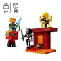 Lego Minecraft 21266 La Bataille de la Lave du Nether, Jeu de Construction - Set avec 4 Personnages