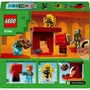Lego Minecraft 21266 La Bataille de la Lave du Nether, Jeu de Construction - Set avec 4 Personnages