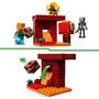 Lego Minecraft 21266 La Bataille de la Lave du Nether, Jeu de Construction - Set avec 4 Personnages