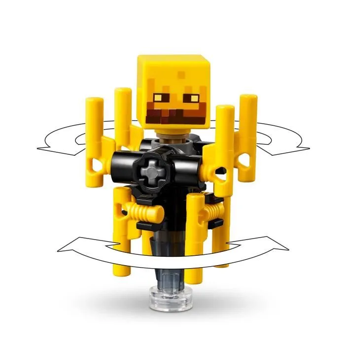 Lego Minecraft 21266 La Bataille de la Lave du Nether, Jeu de Construction - Set avec 4 Personnages