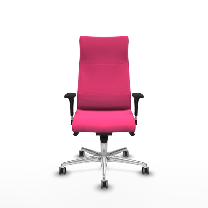 Piqueras Y Crespo Sillón Albacete Rose avec Mécanisme Synchrone et Base Aluminium