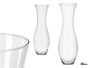 Giftdecor Vase en Cristal Col Étroit 50 cm Transparent