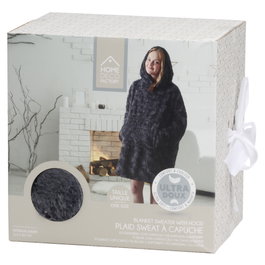 Home Deco Factory Sudadera avec capuche et poche effet mosaïque trencadís