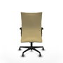 Piqueras Y Crespo Chaise de bureau Albacete confidente, Similpiel, Crème, Mécanisme Sincro, Accoudoirs 2D