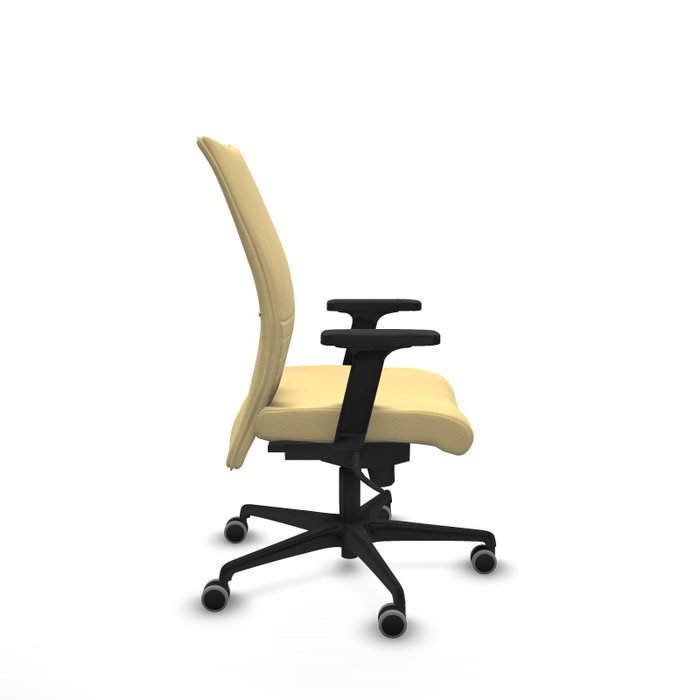 Piqueras Y Crespo Chaise de bureau Albacete confidente, Similpiel, Crème, Mécanisme Sincro, Accoudoirs 2D Piqueras Y Crespo Chaise de bureau Albacete confidente, Similpiel, Crème, Mécanisme Sincro, Accoudoirs 2D