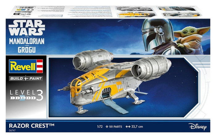Star Wars The Mandalorian and Grogu Revell maquette 1/72 Razor Crest 34 cm Star Wars The Mandalorian and Grogu Revell maquette 1/72 Razor Crest 34 cm