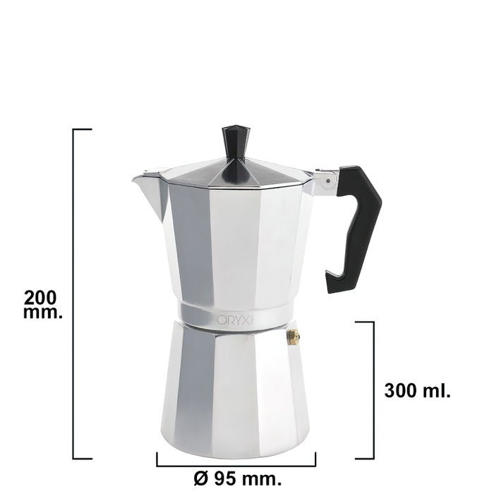 ORYX Cafetière Italienne Classic Aluminium 6 Tasses ORYX Cafetière Italienne Classic Aluminium 6 Tasses