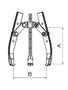 Extracteur À 3 Griffes Hydraulique Forza Course 155 400X350 10 Tonnes