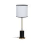 BigBuy Home Lampe de bureau Blanc Noir Doré