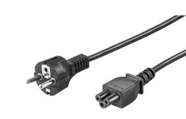 MicroConnect Cordon d'alimentation Schuko vers C5, 1m, Noir