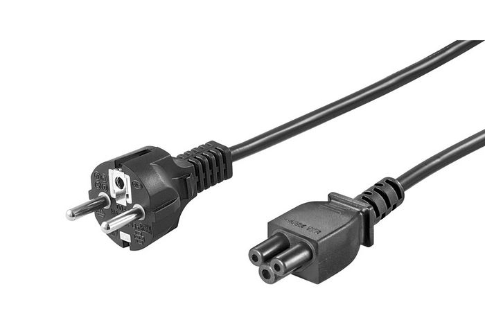 MicroConnect Cordon d'alimentation 1 m avec fiche Schuko (CEE 7/7) et connecteur IEC-60320-C5 pour ordinateur portable MicroConnect Cordon d'alimentation 1 m avec fiche Schuko (CEE 7/7) et connecteur IEC-60320-C5 pour ordinateur portable