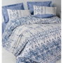 BigBuy Home Parure de couette Bleu 220 x 240 cm en coton renforcé