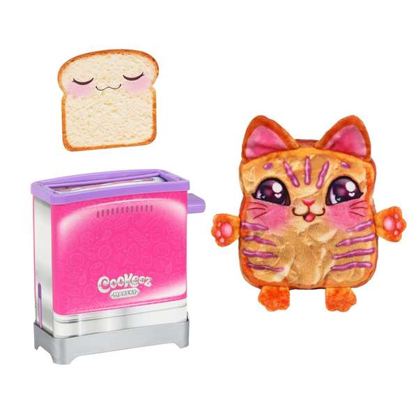 Cookeez Makery Toasty Treatz - Grille-pain interactif et peluche parfumée surprise