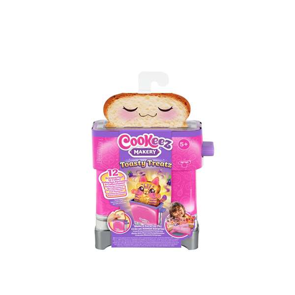 Cookeez Makery Toasty Treatz - Grille-pain interactif et peluche parfumée surprise
