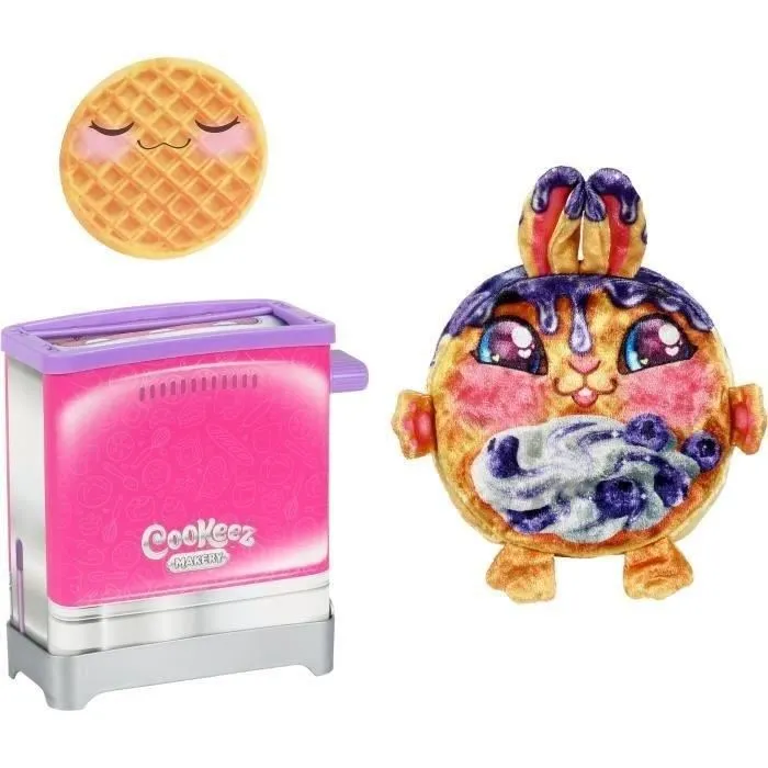 Cookeez Makery Toasty Treatz - Grille-pain interactif avec peluche parfumée en forme de toast aléatoire - 12 modèles à collectionner - Dès 5 ans