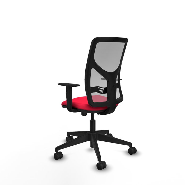 PIQUERAS Y CRESPO Chaise Motilla Synchrone/Traslack Rouge et Gris PIQUERAS Y CRESPO Chaise Motilla Synchrone/Traslack Rouge et Gris