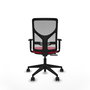 PIQUERAS Y CRESPO Chaise Motilla Synchrone/Traslack Rouge et Gris