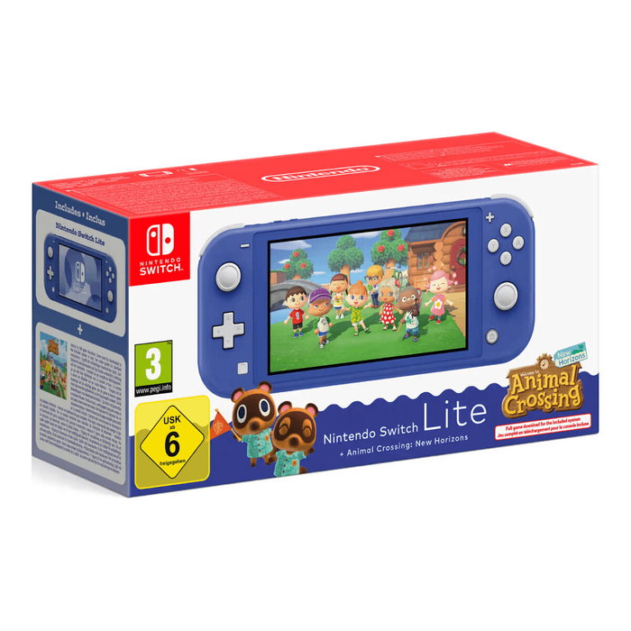Nintendo Switch Lite + Animal Crossing Nintendo 45496546120 Bleu