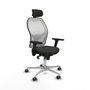 Piqueras y Crespo Chaise de Bureau avec Appui-tête Jorquera 3D086G2 Noir