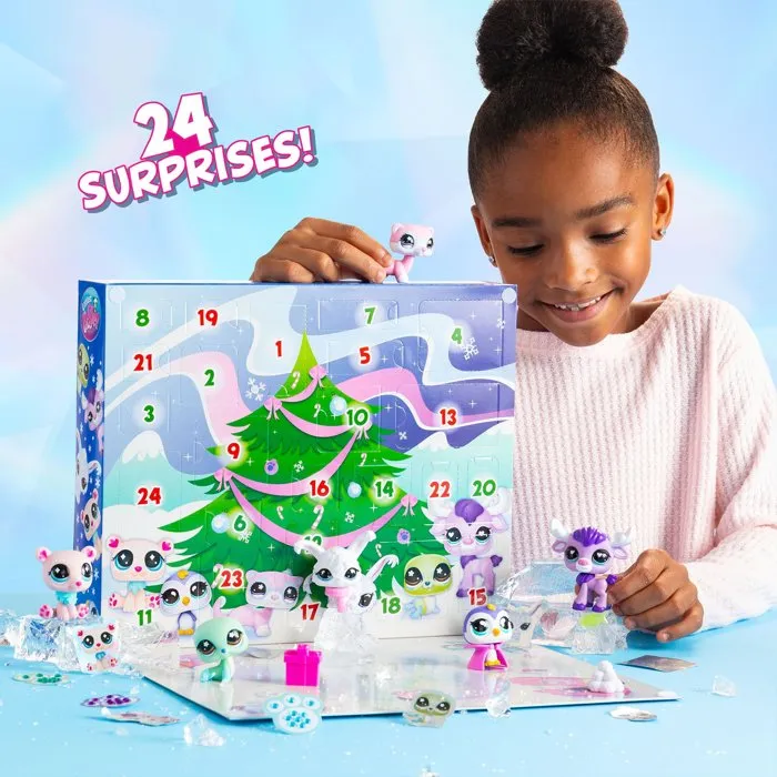 Littlest Pet Shop Calendrier de l'Avent avec 24 surprises et figurines
