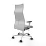 Piqueras y Crespo Chaise de Bureau Albacete Gris clair et blanc