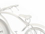 Giftdecor Horloge Murale Bicyclette Métal Blanc 36x22x7 cm (Set de 4)