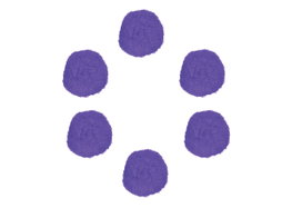 Innspiro Pompons en polypropylène lilas 25mm, 50 unités