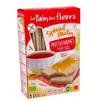 Le Pain des Fleurs Tostada Multicéréales Matin 230 g Bio - Tostada Croquante Multicéréales Sans Gluten et Végane - Source de Fibre Le Pain des Fleurs Tostada Multicéréales Matin 230 g Bio - Tostada Croquante Multicéréales Sans Gluten et Végane - Source de Fibre
