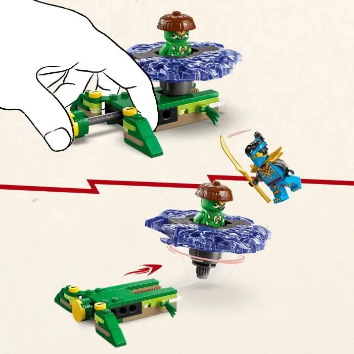 LEGO NINJAGO 71849 - Nya contre la Toupie du Monstre Mutant, Jeu de Construction dès 6 ans, Set de Saison 4 Le Soulèvement des Dragons