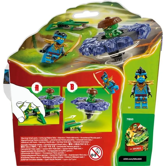LEGO NINJAGO 71849 - Nya contre la Toupie du Monstre Mutant, Jeu de Construction dès 6 ans, Set de Saison 4 Le Soulèvement des Dragons