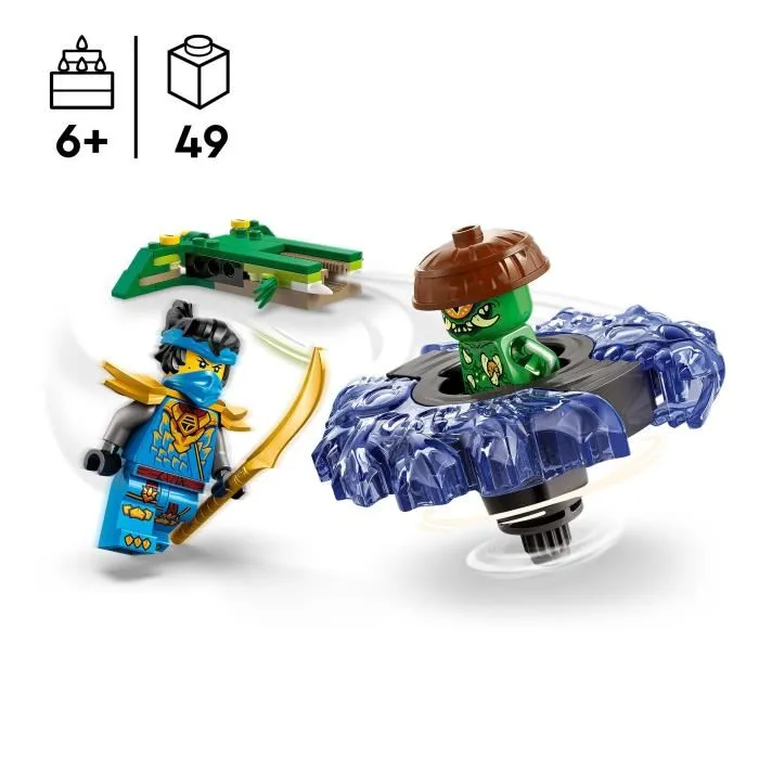 LEGO NINJAGO 71849 - Nya contre la Toupie du Monstre Mutant, Jeu de Construction dès 6 ans, Set de Saison 4 Le Soulèvement des Dragons