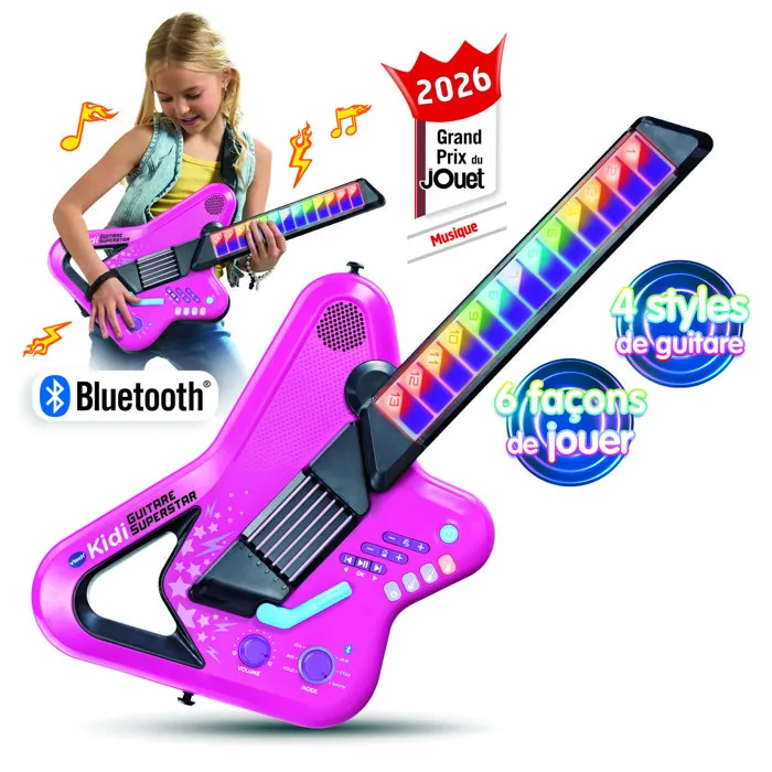 Vtech Kidi Guitare Superstar Rose