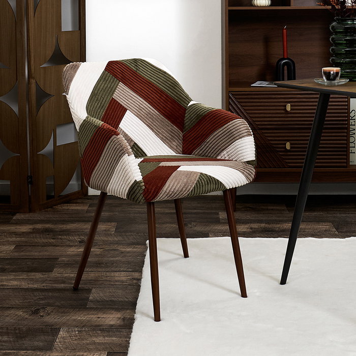 Home Deco Factory SILLA BUTACA PATCHWORK SCOTT Home Deco Factory SILLA BUTACA PATCHWORK SCOTT