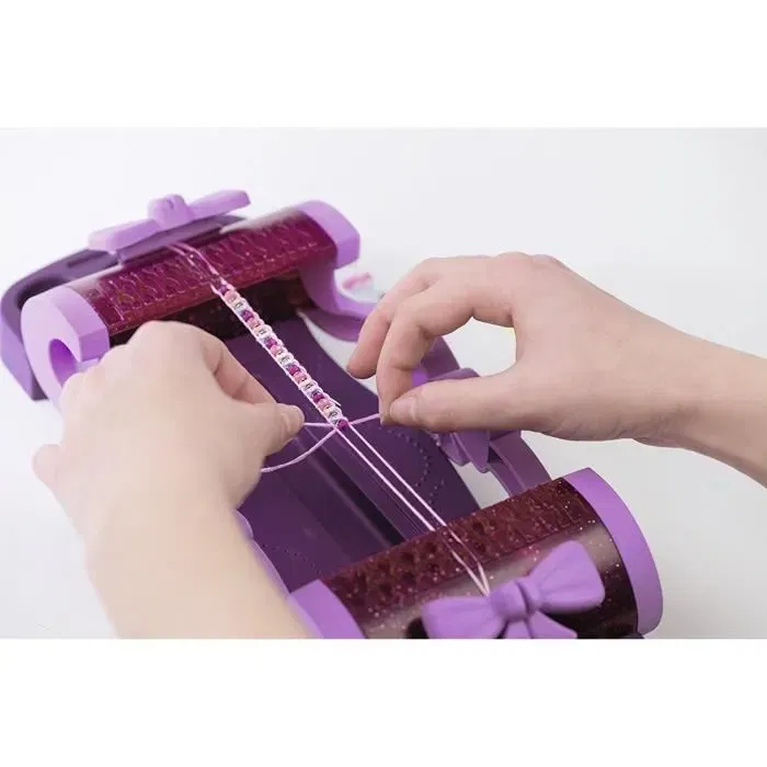 Ravensburger - Métier à Tisser Bracelets pour Enfants Dès 8 Ans - Loisir Créatif DIY - Coffret Complet pour Créer des Bracelets Tissés et à Perles