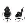 Chaise de jeu Huzaro HZ-Force 4.7 Carbon Mesh Noir