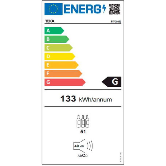 Bar à Vins Teka RVF 10051 GBK Noir Bar à Vins Teka RVF 10051 GBK Noir